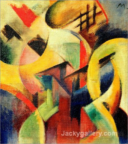Small Composition I by Franz Marc paintings reproduction